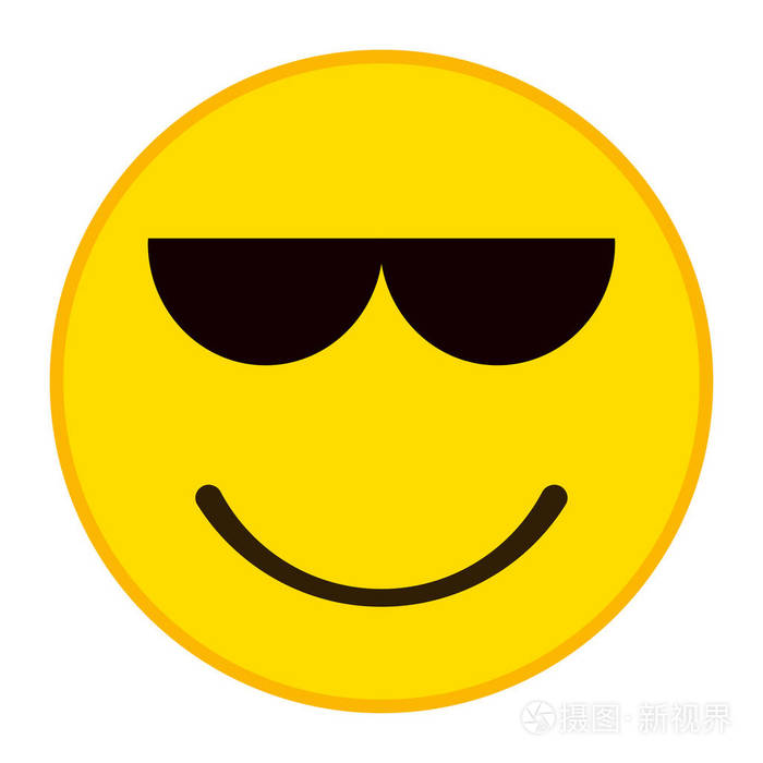 笑脸图释与 trandy 平面样式的备选方案.代理表情符号