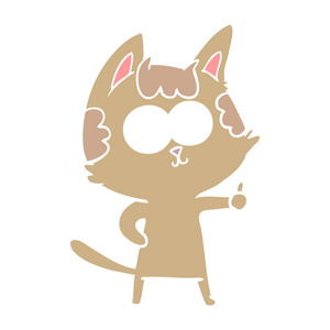 快乐平板彩色动画片猫