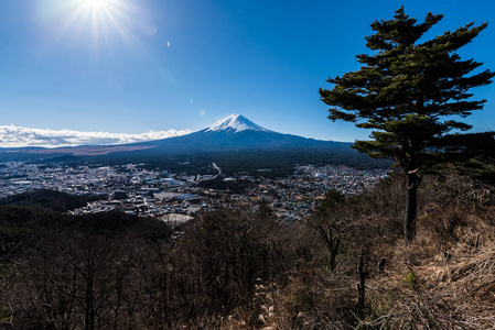 从上面登上富士山