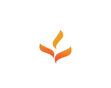 火火焰 Logo 模板矢量图标石油 天然气和能源标志概念