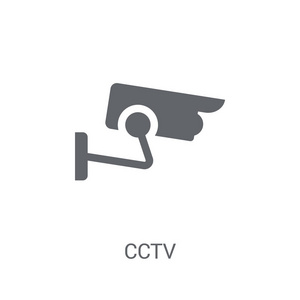 cctv 图标。时尚的 cctv 标志概念上的白色背景从智能集。适用于 web 应用移动应用和打印媒体