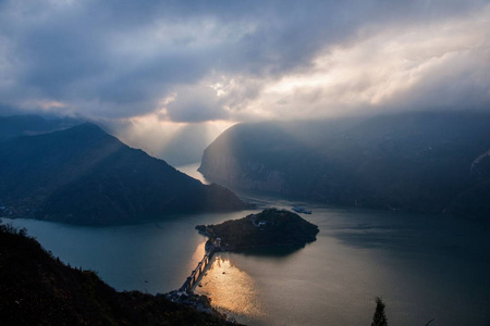 长江三三峡瞿塘峡夔门