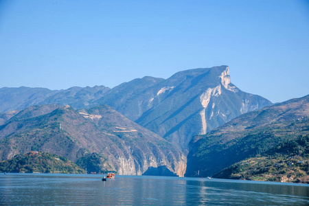 长江三峡奉节三江水域