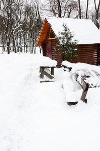 雪冬园木屋