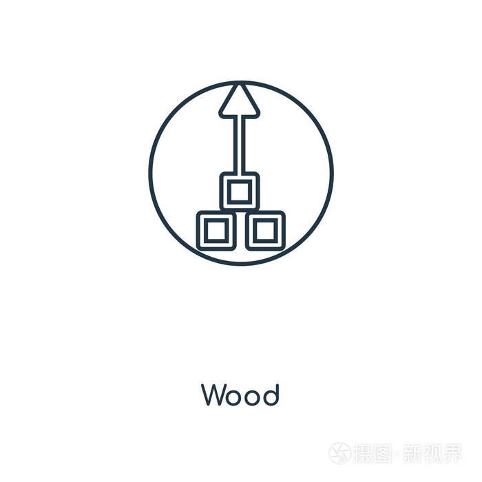 木材矢量图标简单和现代平面符号为网站, 移动, 标志, 应用程序, ui.