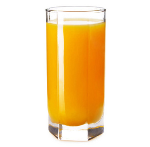 孤立在白色背景上的橙汁