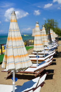 沙滩椅 遮阳伞夏季