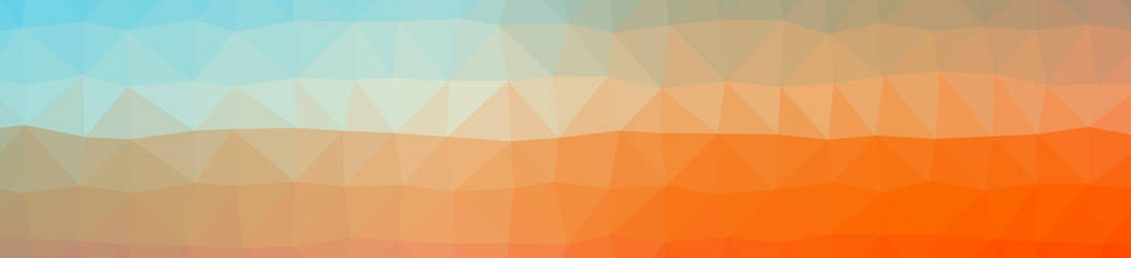 抽象低聚橙色和水横幅背景的例证