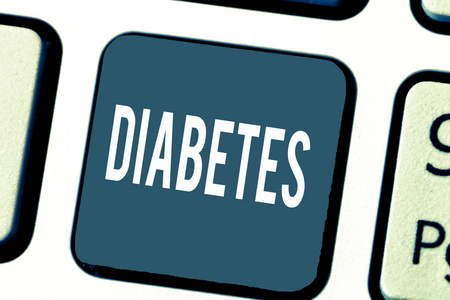 手写文本糖尿病。概念意味着身体胰岛素激素能力受损的疾病