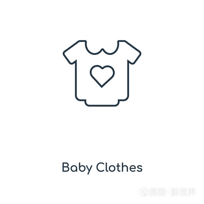 婴儿服装矢量图标简单和现代平面符号为网站, 手机, 标志, 应用程序