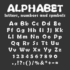 英文字母数字和符号