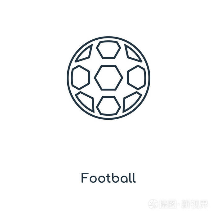 足球矢量图标简单而现代的平面符号为网站,手机,徽标,应用程序,ui.
