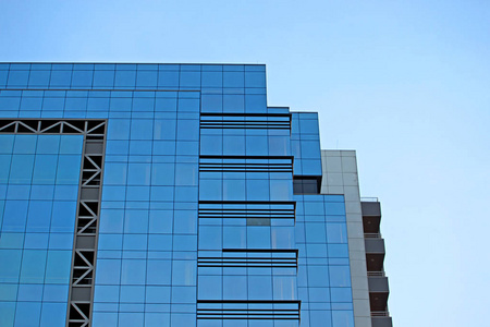 蓝色玻璃现代商务中心