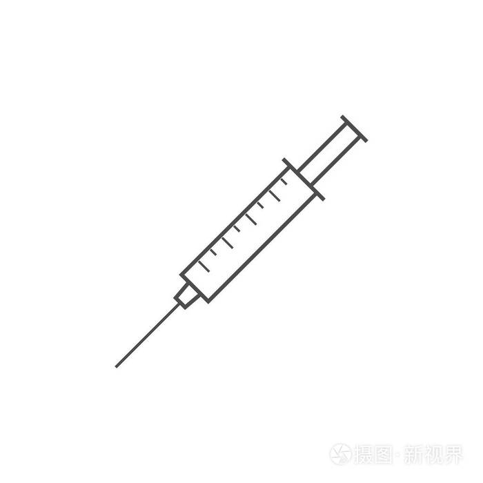 注射,医疗,针头,注射器,疫苗接种图标