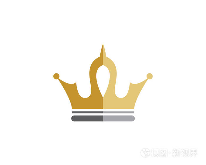 皇冠符号标识模板矢量