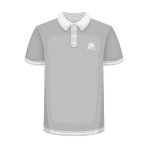 高尔夫的制服。高尔夫俱乐部的单色风格矢量符号股票图 web 的单个图标