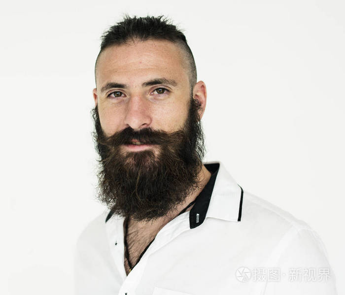 胡子和小胡子的男人