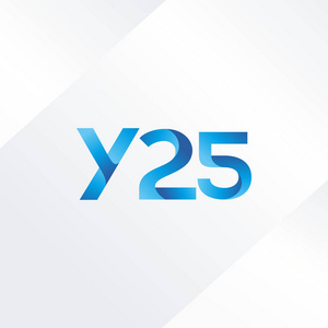 字母和数字的 Y25 标志