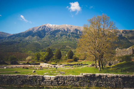 在 Dodoni，希腊古代剧场的废墟