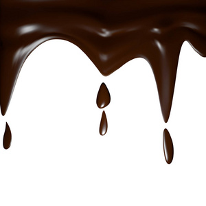 黑巧克力是沿边缘模糊的。飘