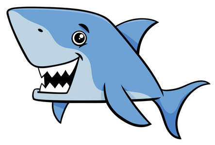 鲨鱼鱼卡通人物