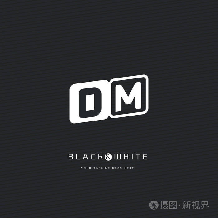 dm 字母徽标
