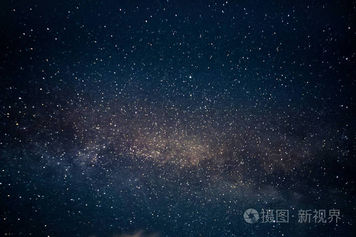 银河的星星夜空