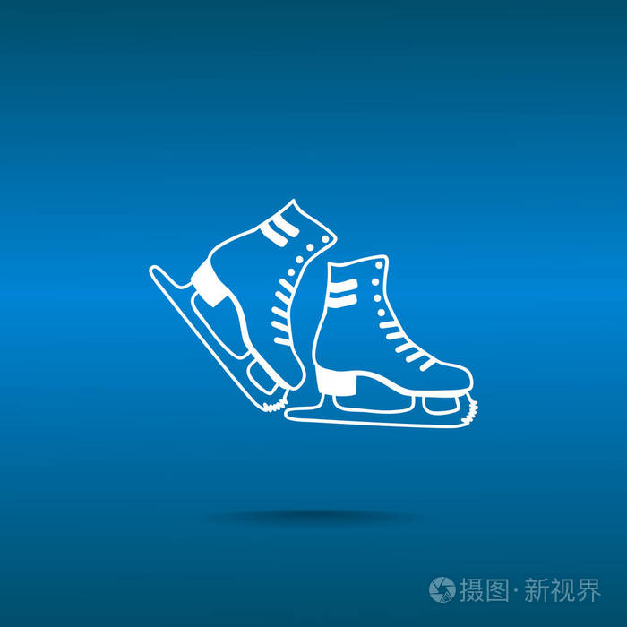 插画 标志,符号 溜冰鞋 web 图标.eps