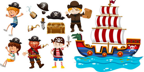 儿童和海盗船