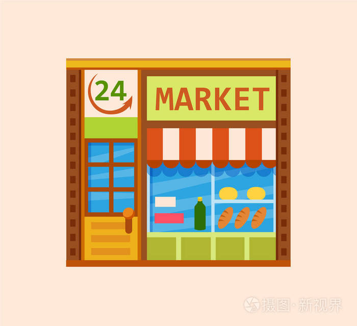 便利店前视图
