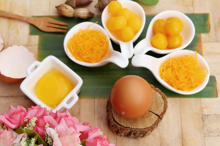 金甜是鸡蛋蛋黄，泰国甜点