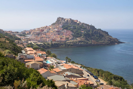 意大利撒丁岛，中世纪小镇卡斯特尔萨多