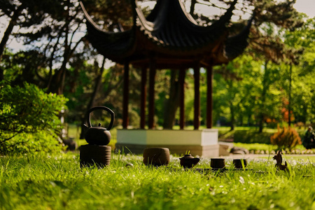 茶道在公园里