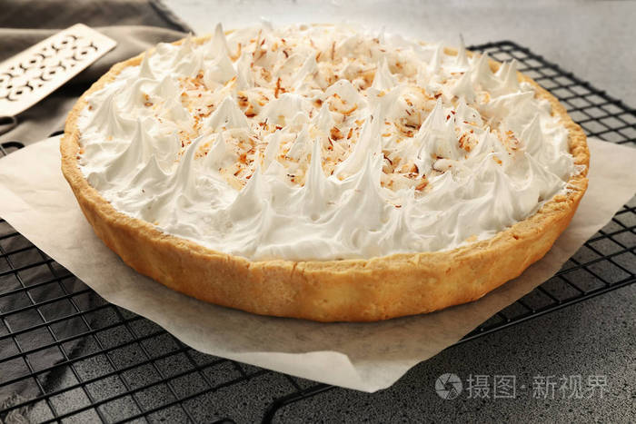 美味的椰子奶油馅饼