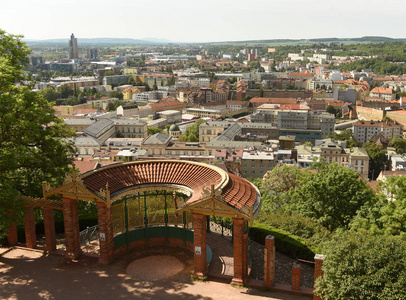 城市布尔诺从捷克布尔诺城堡的看法