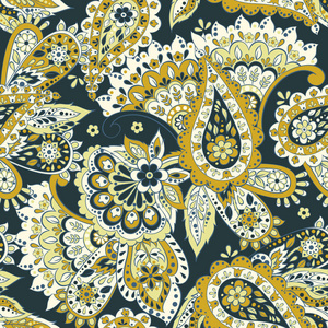 佩斯利无缝纺织图案在亚洲蜡染风格