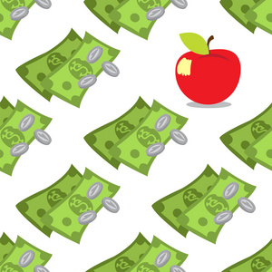 钱和苹果的无缝模式