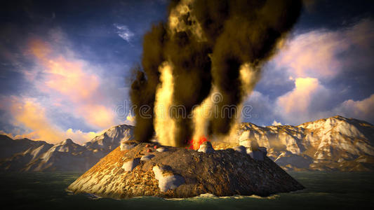 阿纳克克拉卡托火山爆发