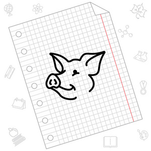 猪 web 图标