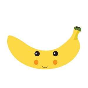 孤立的快乐香蕉