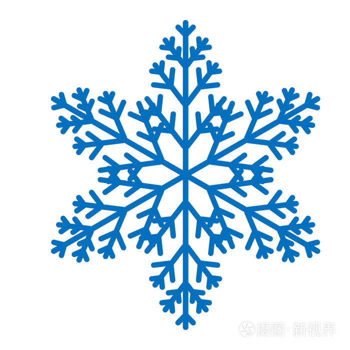 简单的雪符号插图