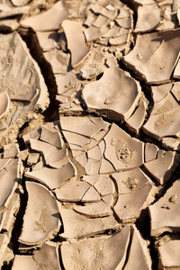 抽象纹理背景在非洲残破的地面死和侵蚀