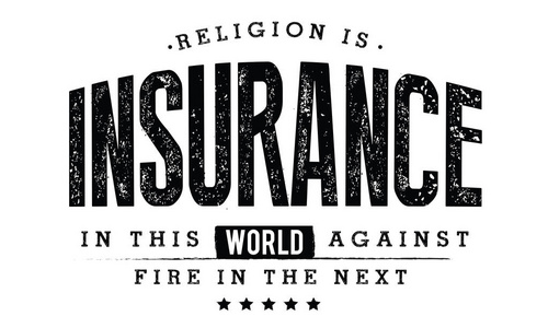 宗教是保险在这个世界上的火在未来
