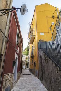 意大利西西里岛古沙古城街道