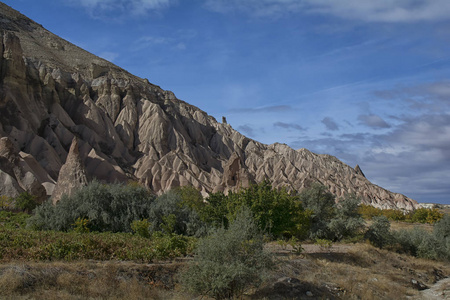 Tturkey, 岩石, 风景, 旅行, 安纳托利亚, 格雷梅, 山