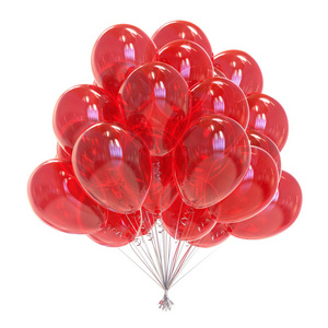 气球束红色喜庆派对装饰光泽