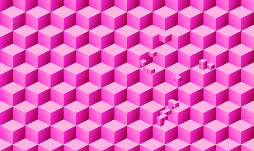 图案粉红色立方体图案