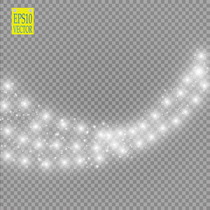 辉光光效应。矢量插图。圣诞闪光的概念。Eps 10