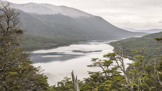 风景, 山和乌斯怀亚的河阿根廷