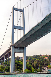 土耳其伊斯坦布尔中的博斯普鲁斯海峡大桥详情